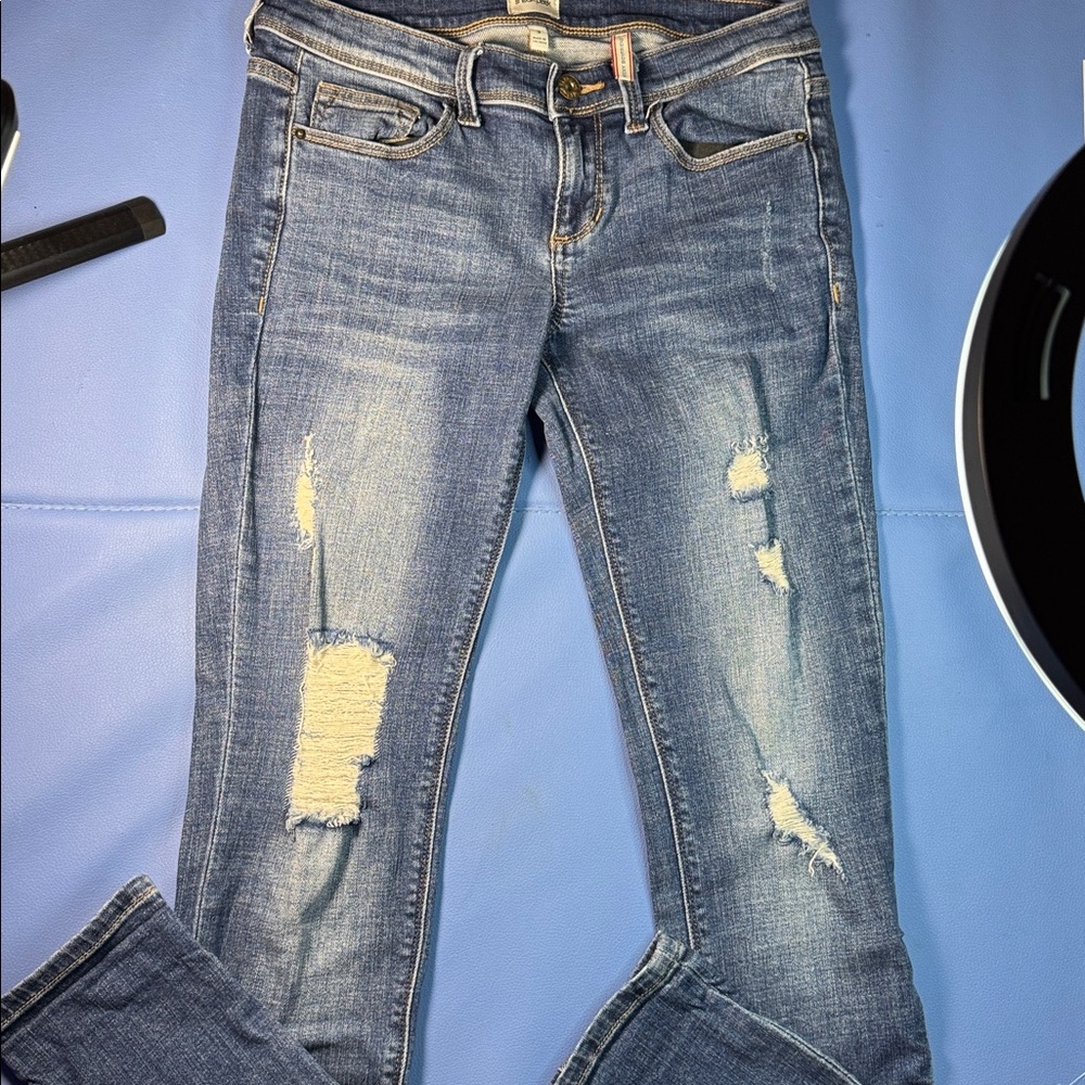 Sneak peek size 3 sexy boyfriend jeans distressed look